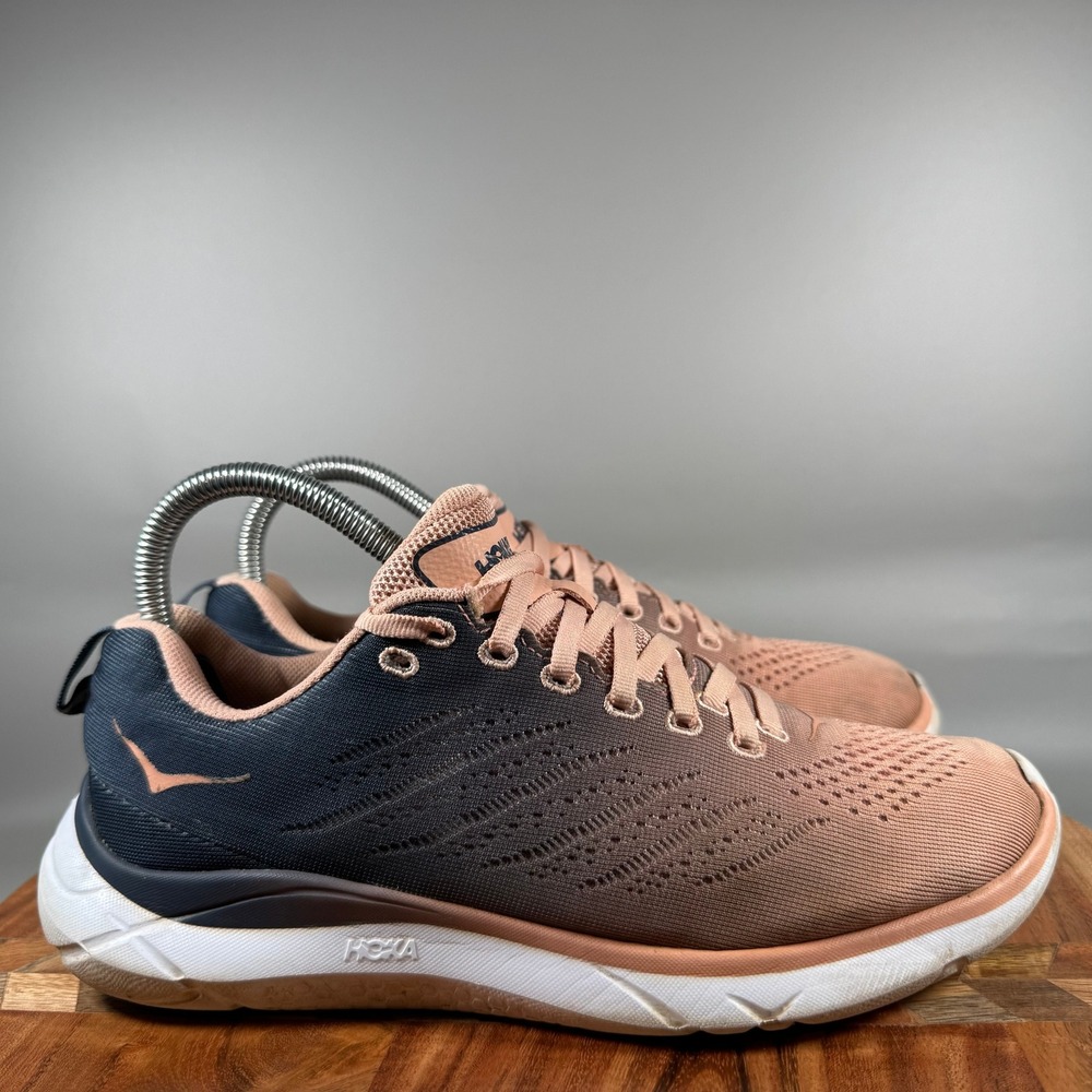 Hoka One One Hupana EM Womens 7.5 Running Shoes Desert Flower Mood Indigo